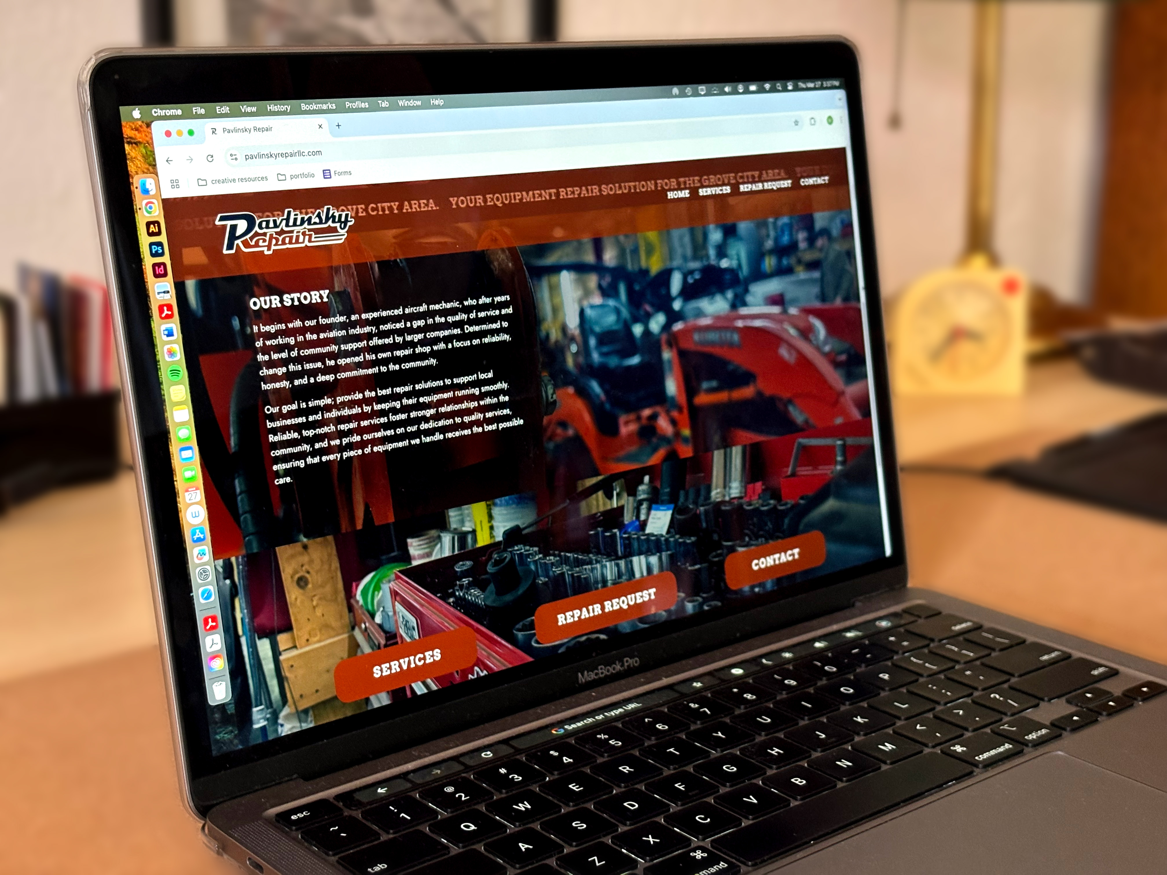 Repair Shop Website Design